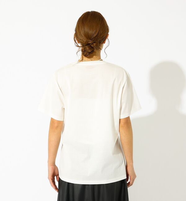 Rouge vif「【La Hutte / ラ ユット】ロゴTシャツ / プリントTシャツ / 半袖」|Tシャツ・カットソー|
