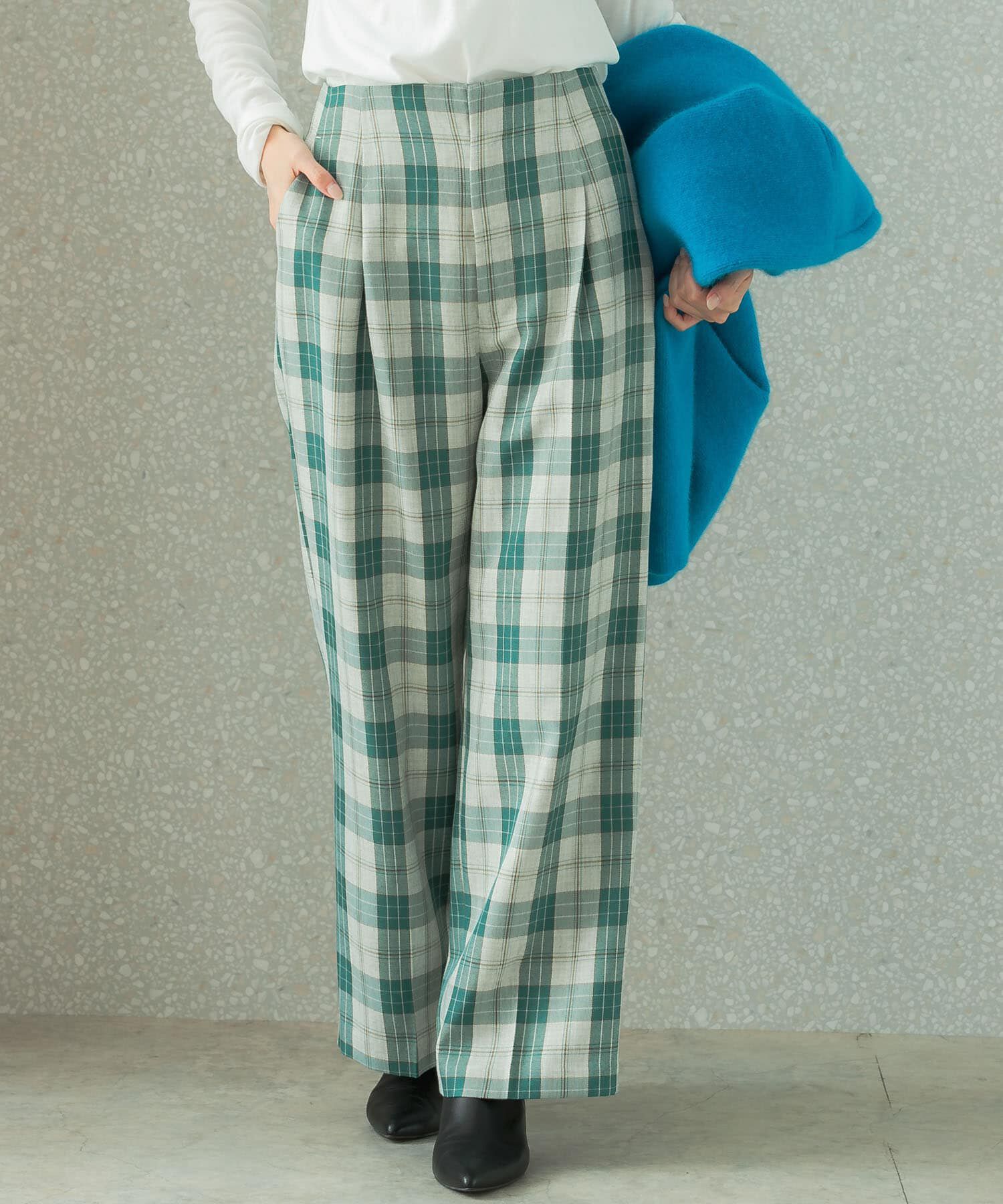 URBAN RESEARCH ROSSO「カラーチェックワイドパンツ」|その他|