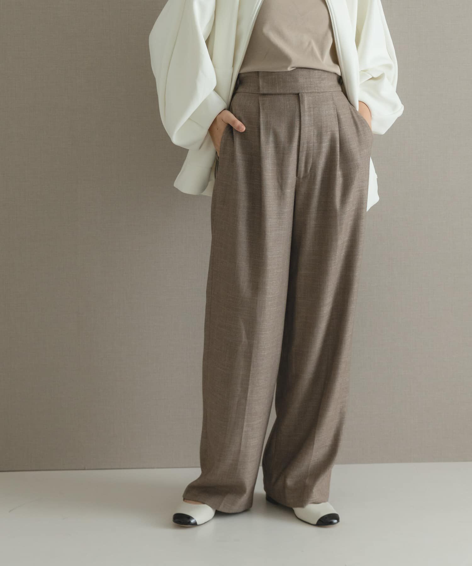 URBAN RESEARCH ROSSO「ハイウエストツイードワイドパンツ」|その他|