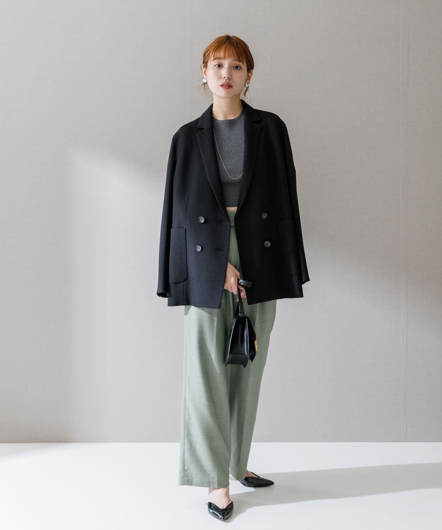 URBAN RESEARCH ROSSO「ハイウエストツイードワイドパンツ」|その他|