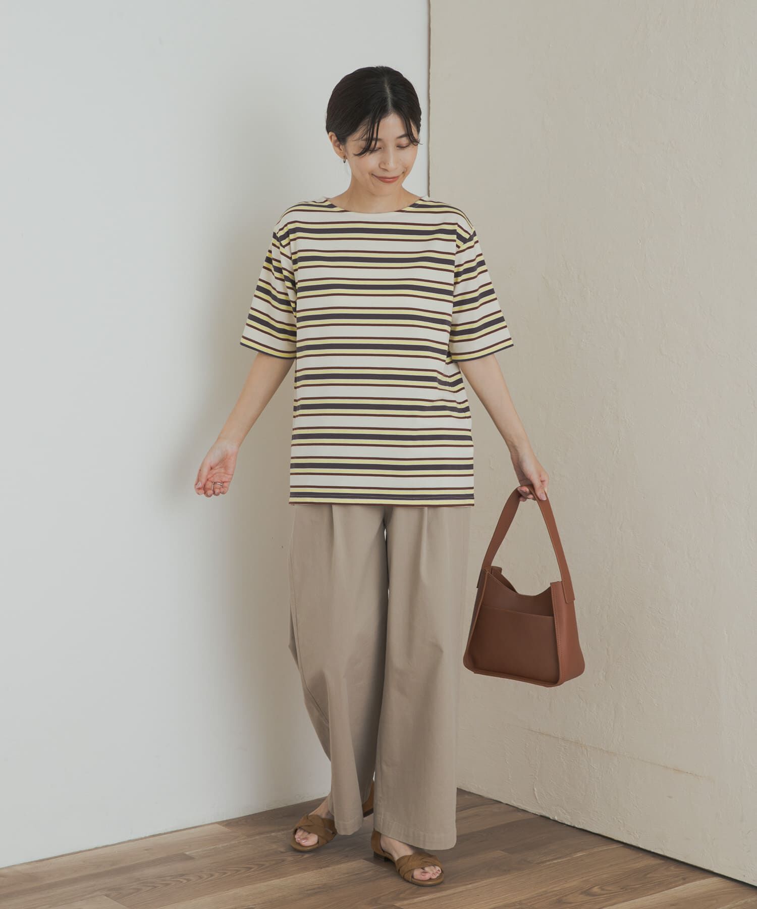 URBAN RESEARCH DOORS「マルチボーダーTシャツ」|Tシャツ・カットソー|