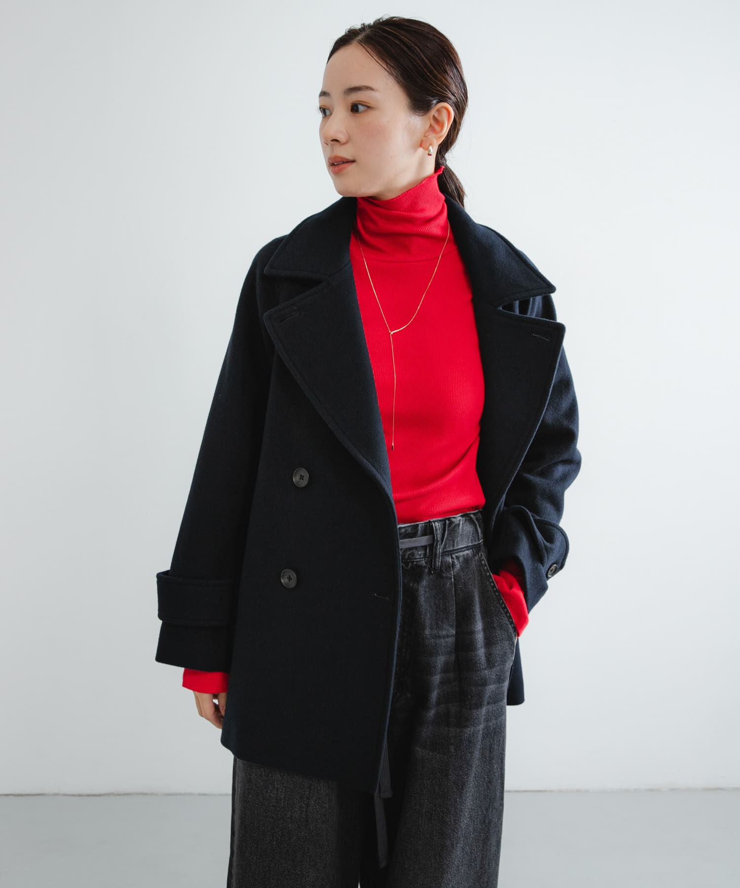 URBAN RESEARCH「『UR TECH』裏起毛タートルネックカットソー」|Tシャツ・カットソー|