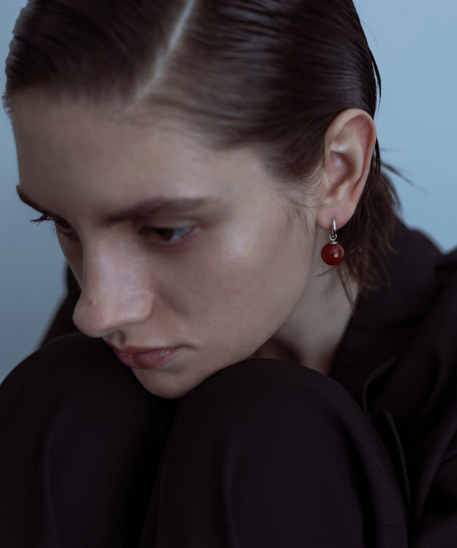 SMELLY「SMELLY so&rsquo;　carnelian sphere pierce」|ピアス|