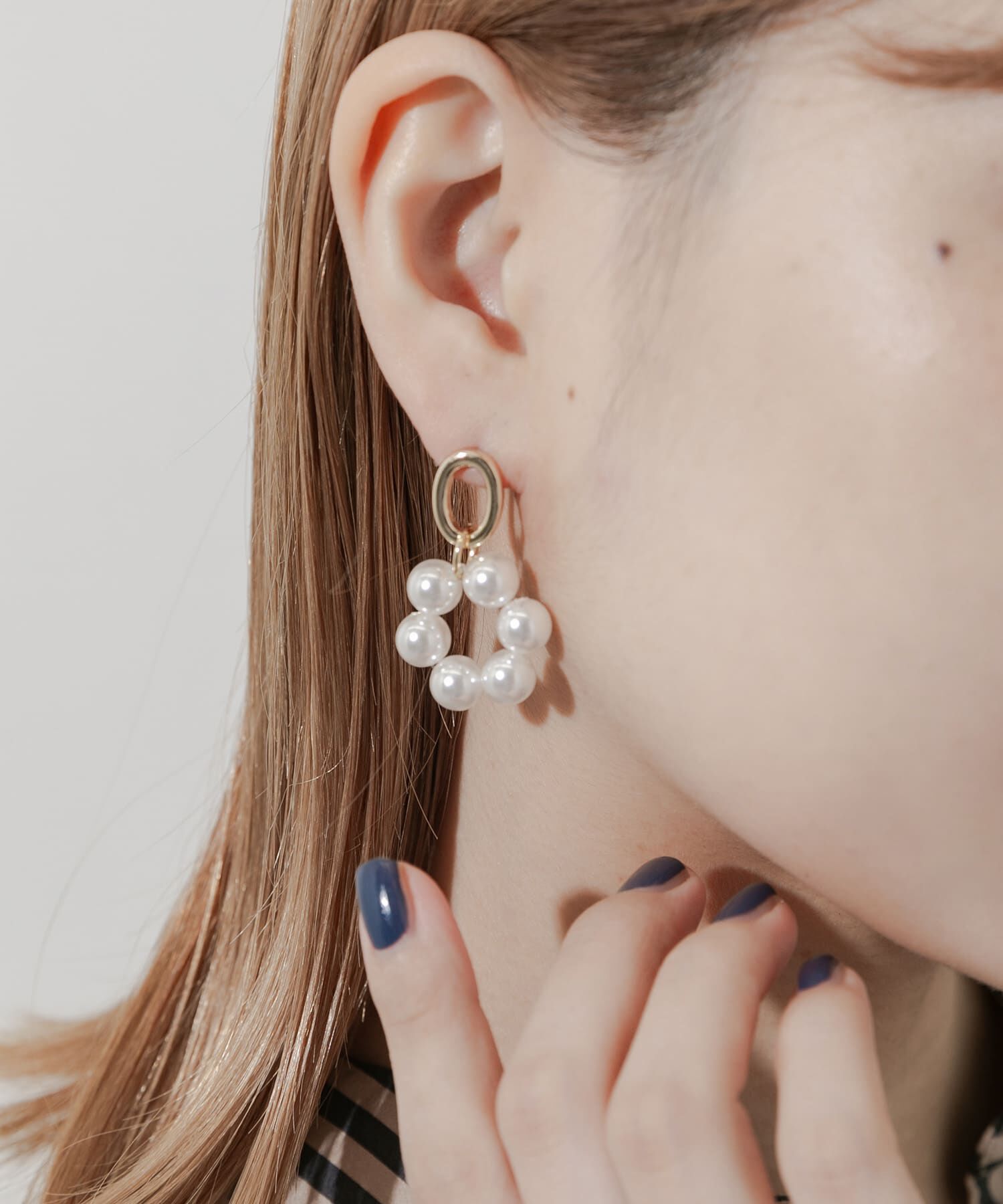 SMELLY「パールサークルピアス」|ピアス|
