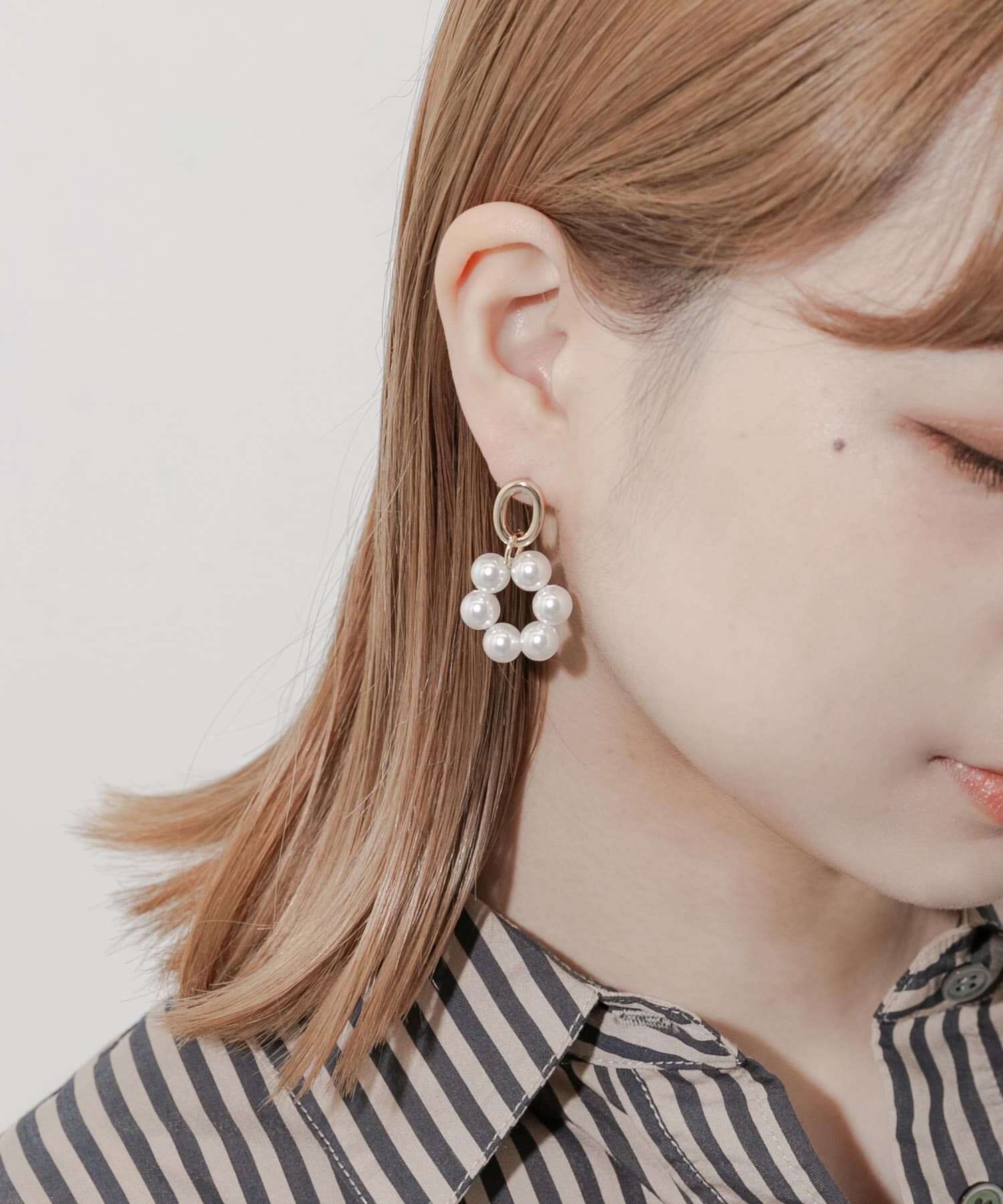 SMELLY「パールサークルピアス」|ピアス|