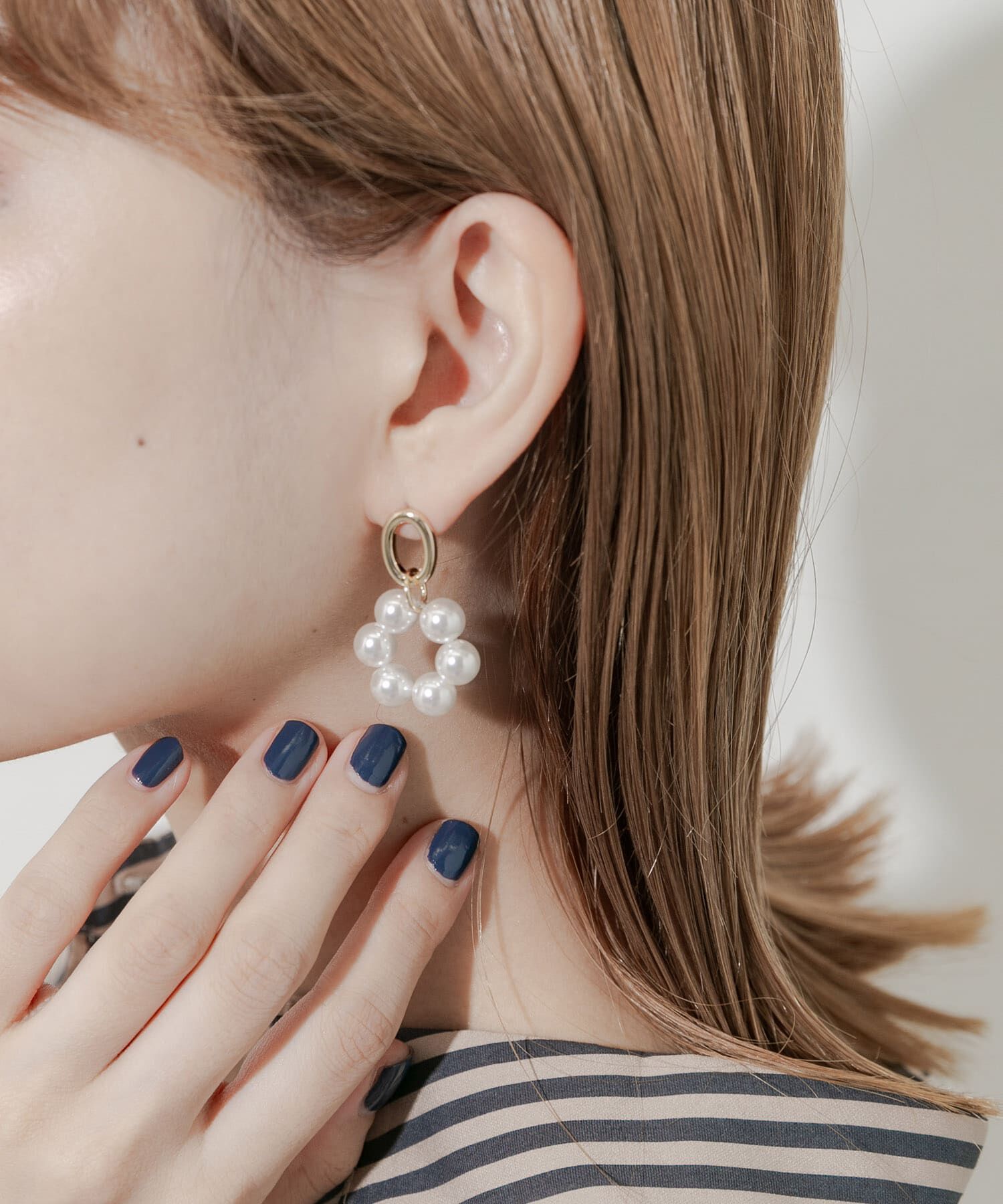 SMELLY「パールサークルピアス」|ピアス|