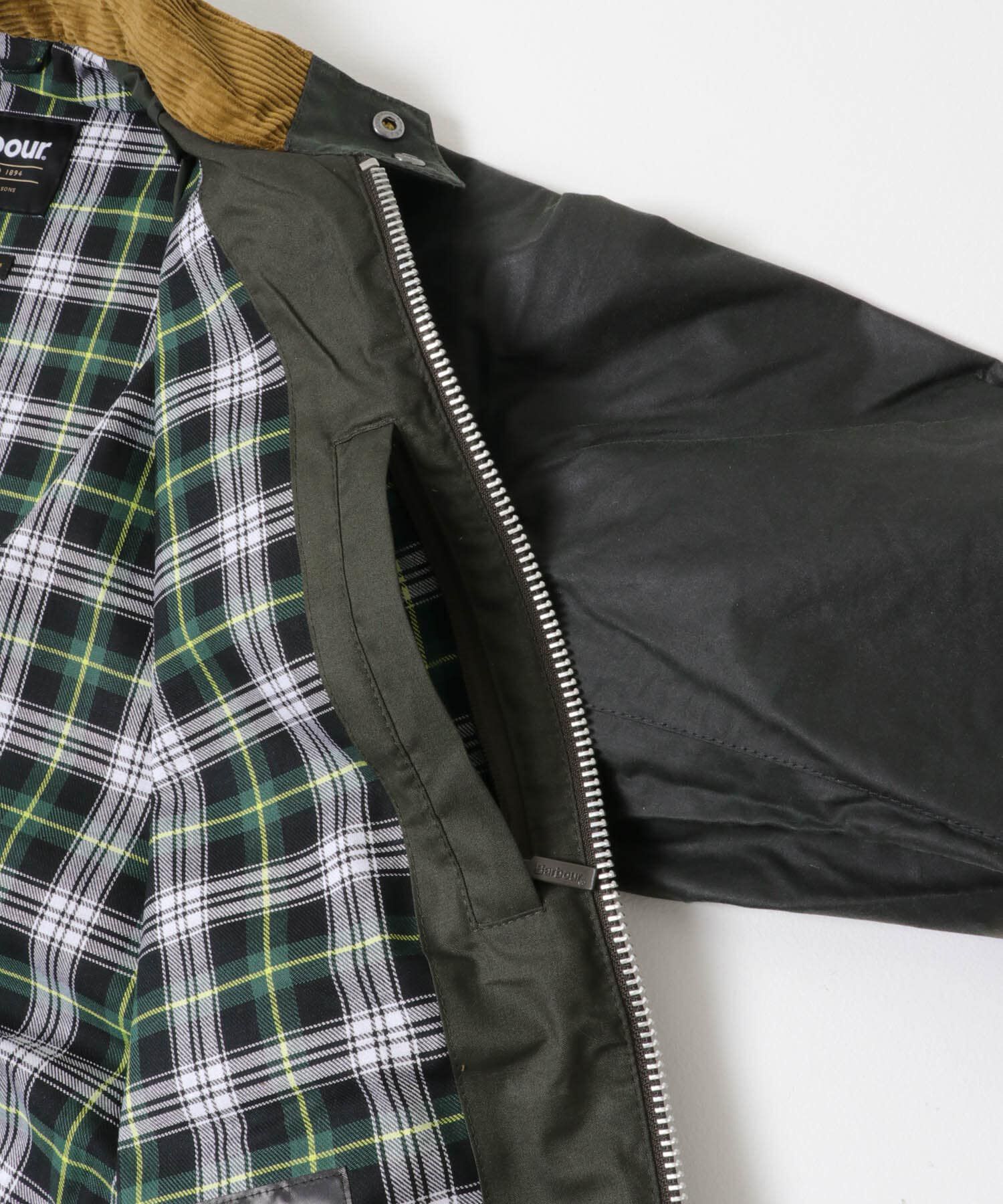 URBAN RESEARCH DOORS「Barbour　BLOUSON TRANSPORT WAX JACKET」|ノーカラーコート|