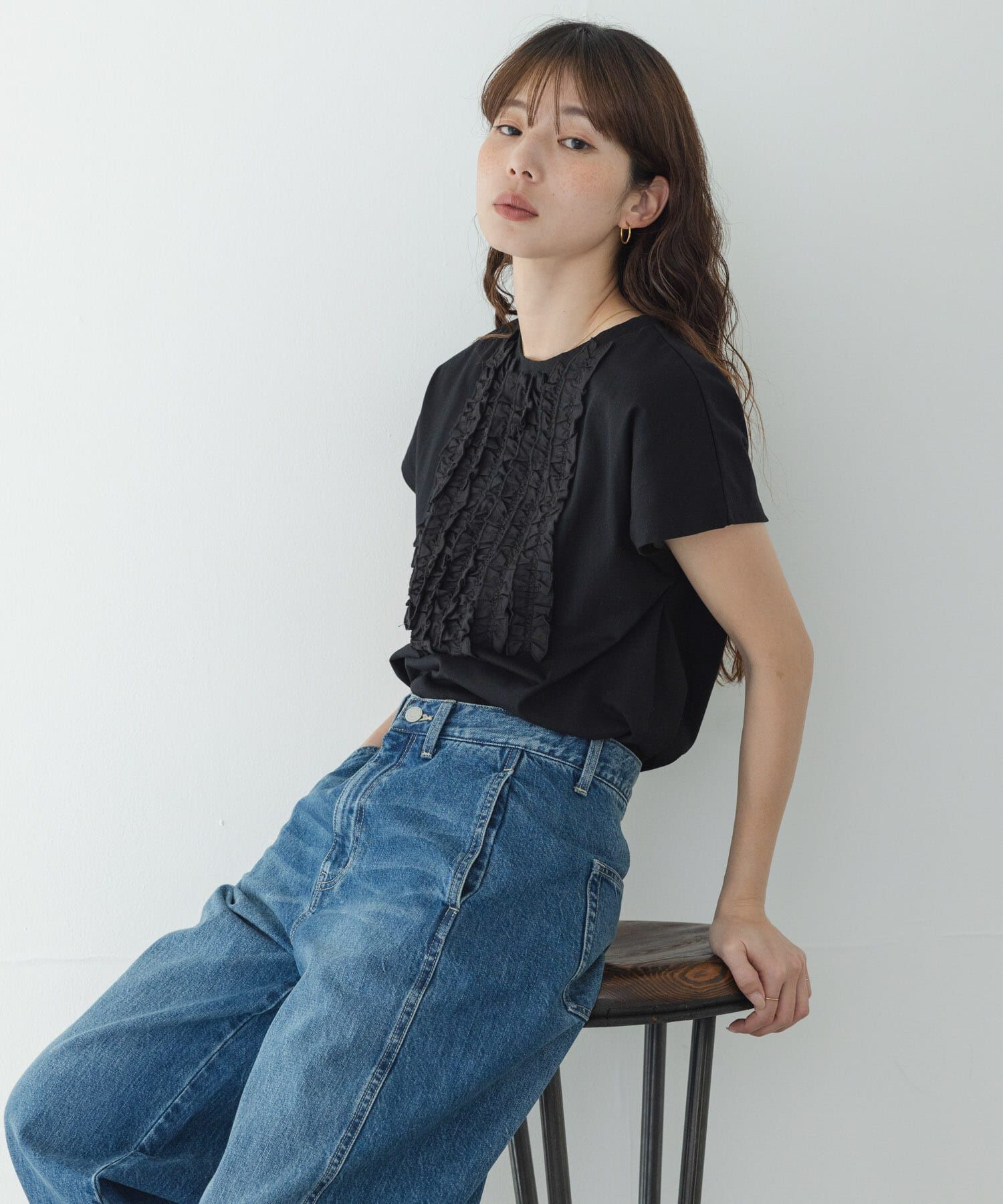 Sonny Label 「フロントフリルプルオーバー」|Tシャツ・カットソー|