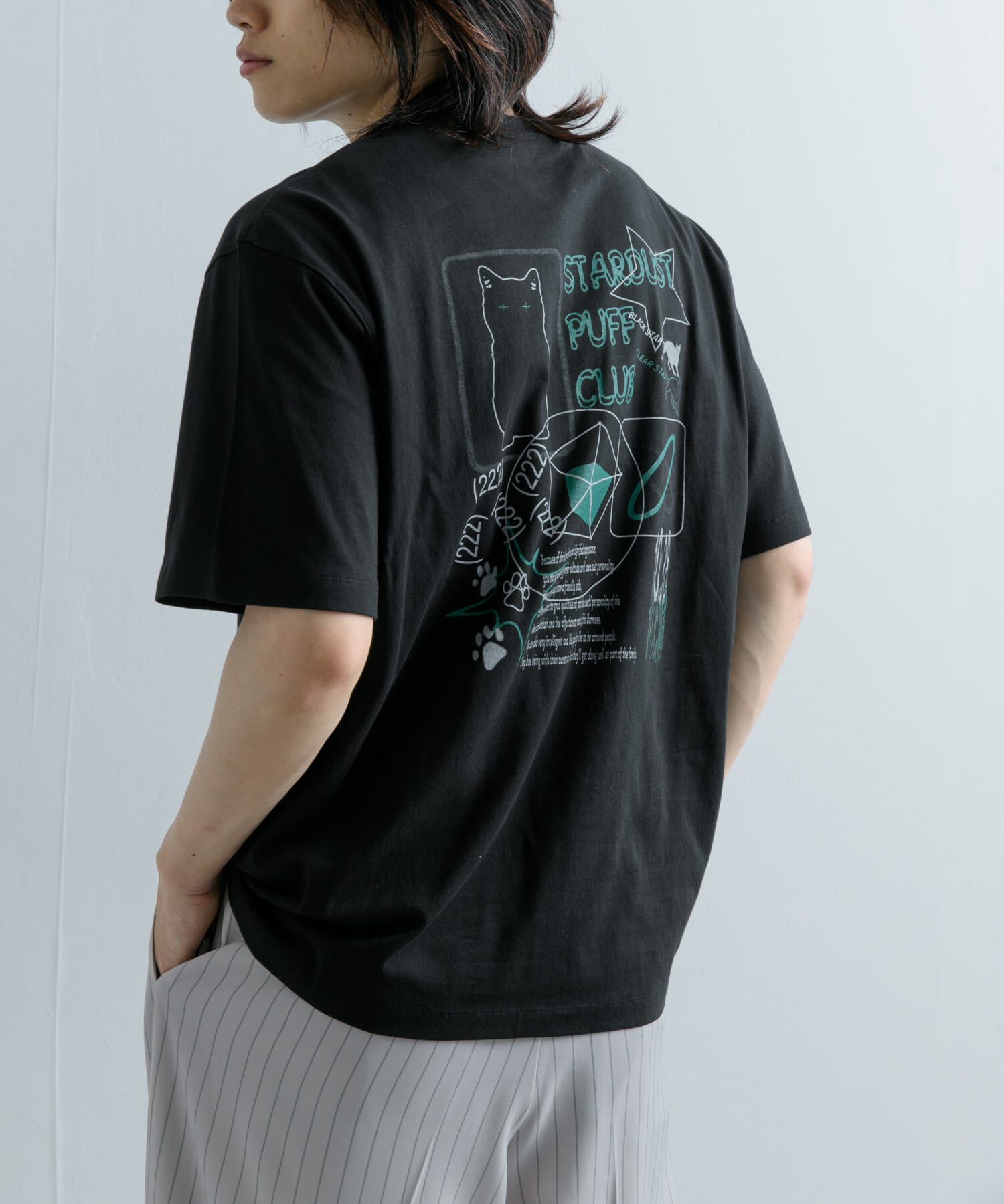 SENSE OF PLACE by URBAN RESEARCH「キャットグラフィックプリントTシャツ B」|Tシャツ・カットソー|
