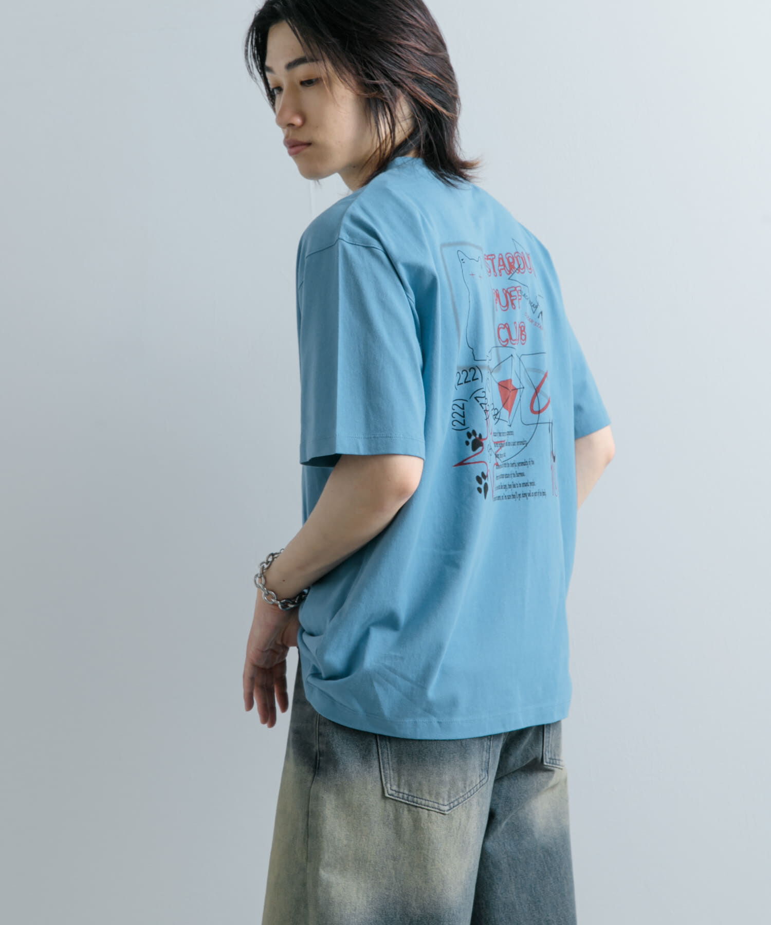 SENSE OF PLACE by URBAN RESEARCH「キャットグラフィックプリントTシャツ B」|Tシャツ・カットソー|