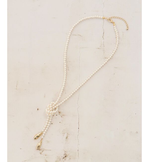 le.coeur blanc「パールノットネックレス」|ネックレス|