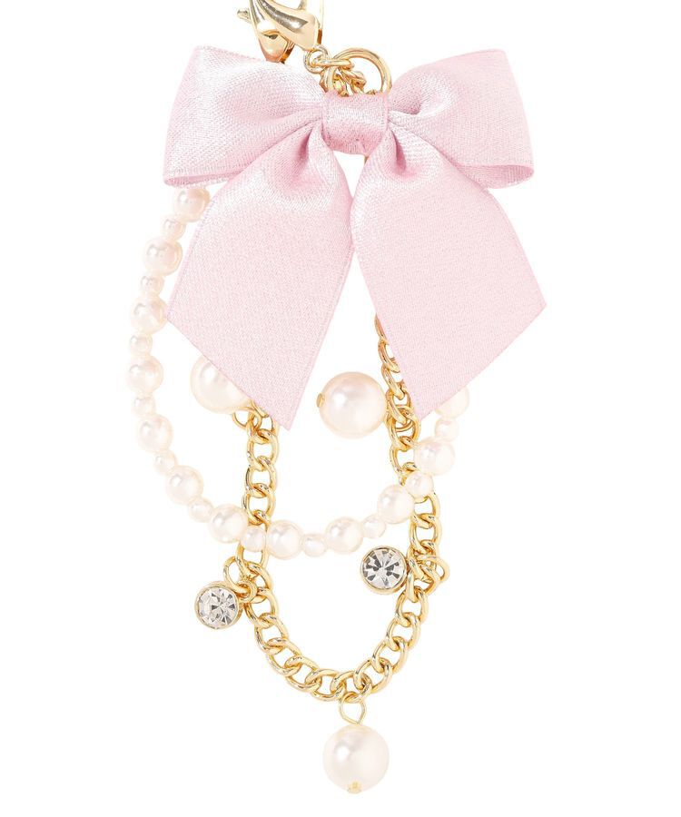 Maison de FLEUR「パールビジューリボン2Wayチャーム」|その他|