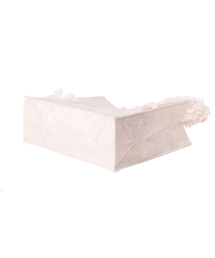 Maison de FLEUR「レースリボンフリルハンドルスクエアトートMバッグ」|トートバッグ|
