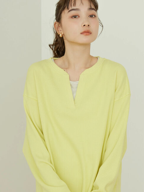AMERICAN HOLIC「スキッパーワッフルプルオーバー」|Tシャツ・カットソー|