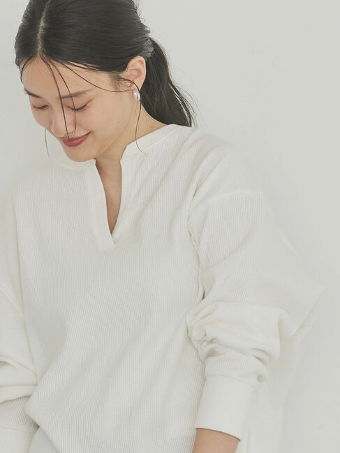 AMERICAN HOLIC「スキッパーワッフルプルオーバー」|Tシャツ・カットソー|