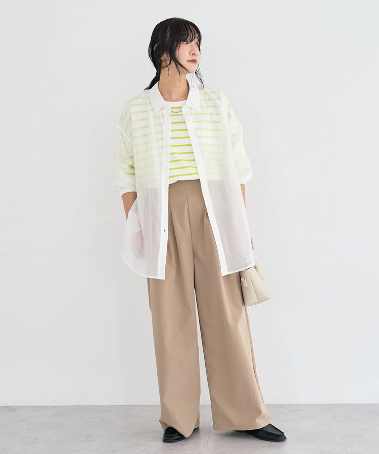 Green Parks「【WEB限定】SET2点フリルビスチェ+シャツチュニックⅡ」|シャツ・ブラウス|