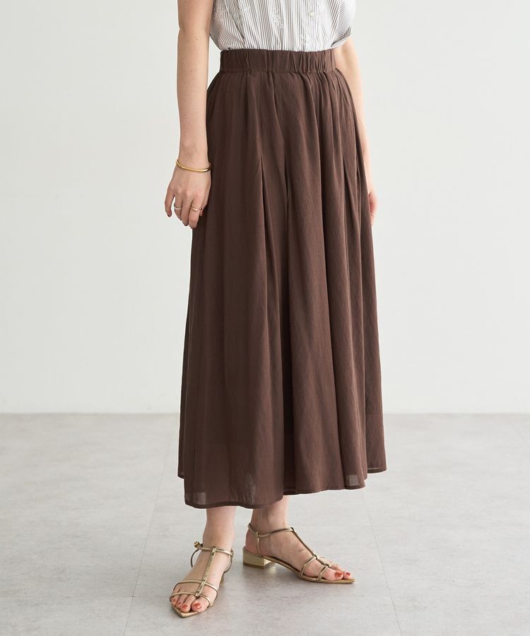 YECCA VECCA「ドライタッチシアーキュロットパンツ」|その他|Brown