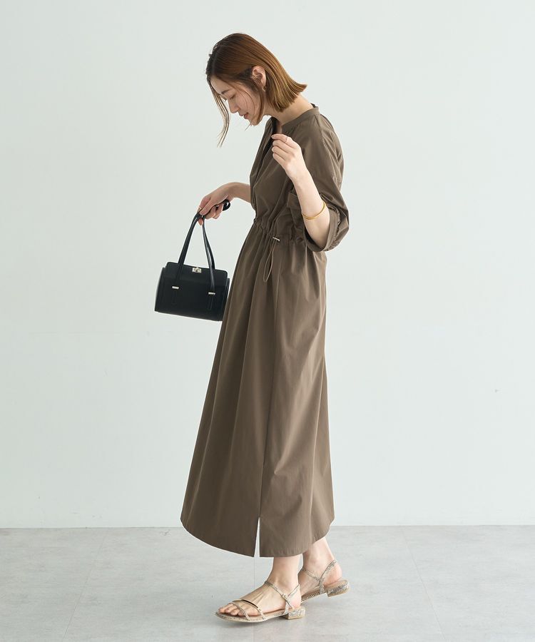 YECCA VECCA「【UVカット】ドロストギャザー袖ワンピース」|ワンピース|