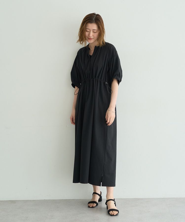YECCA VECCA「【UVカット】ドロストギャザー袖ワンピース」|ワンピース|