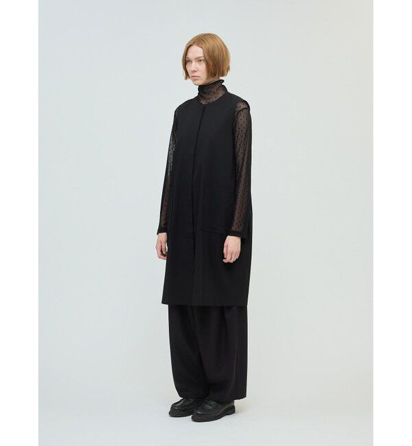 mizuiro ind「mizuiro ind フロントフライコクーンジレ」|ベスト・ジレ|