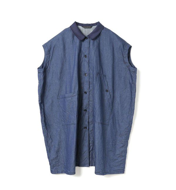 mizuiro ind「mizuiro ind ワイドデニムシャツワンピース」|ワンピース|