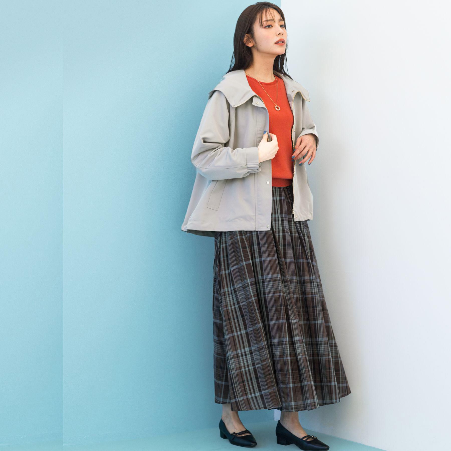 grove「新色入荷！【貴島明日香さん着用・シリーズ累計34万枚】やわらかドライタッチ 五分袖クルーネックニット」|ニット・セーター|