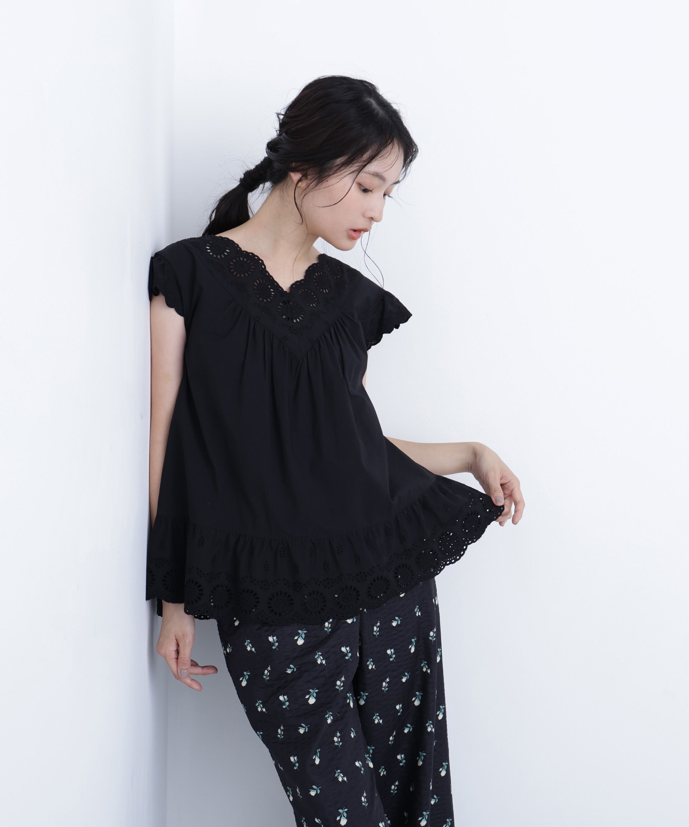 「〈N.〉コットン刺繍ブラウス」|シャツ・ブラウス|