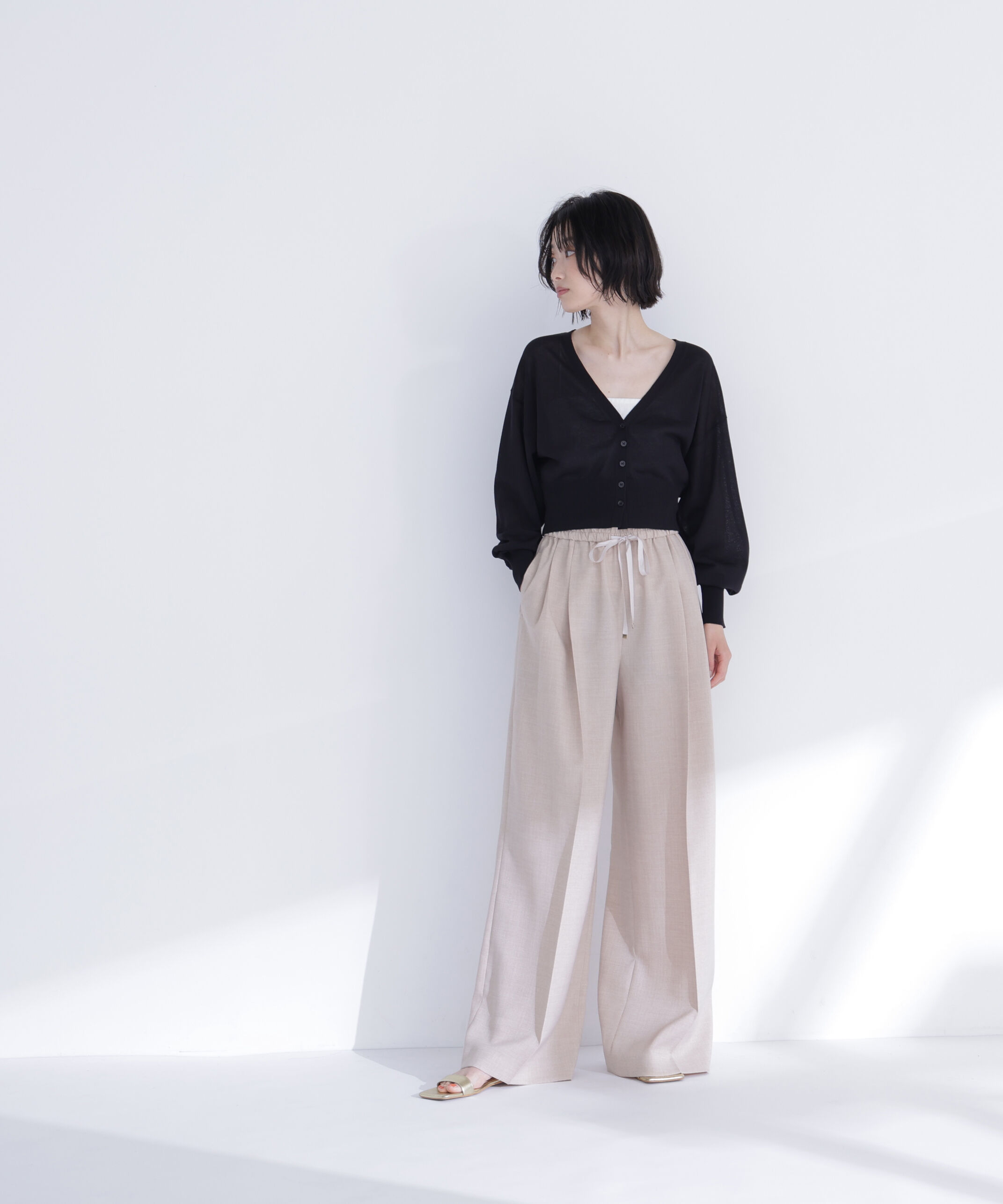  「さらりと、涼しげ麻混カーディガン」|ニット・セーター|