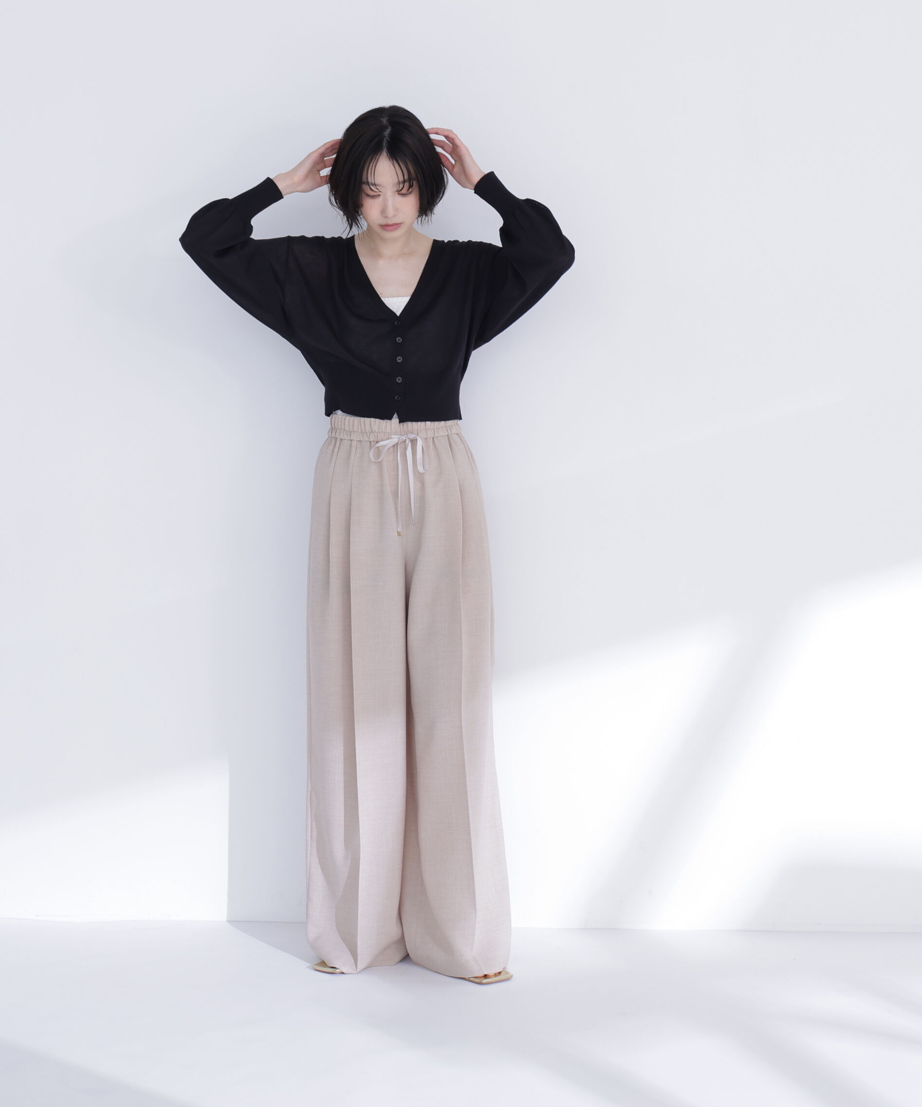  「さらりと、涼しげ麻混カーディガン」|ニット・セーター|