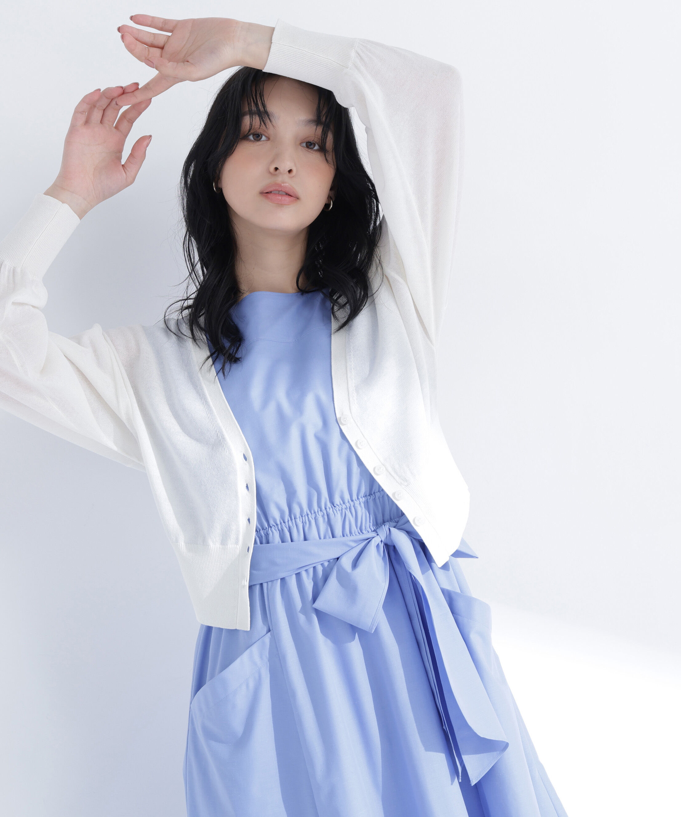  「さらりと、涼しげ麻混カーディガン」|ニット・セーター|