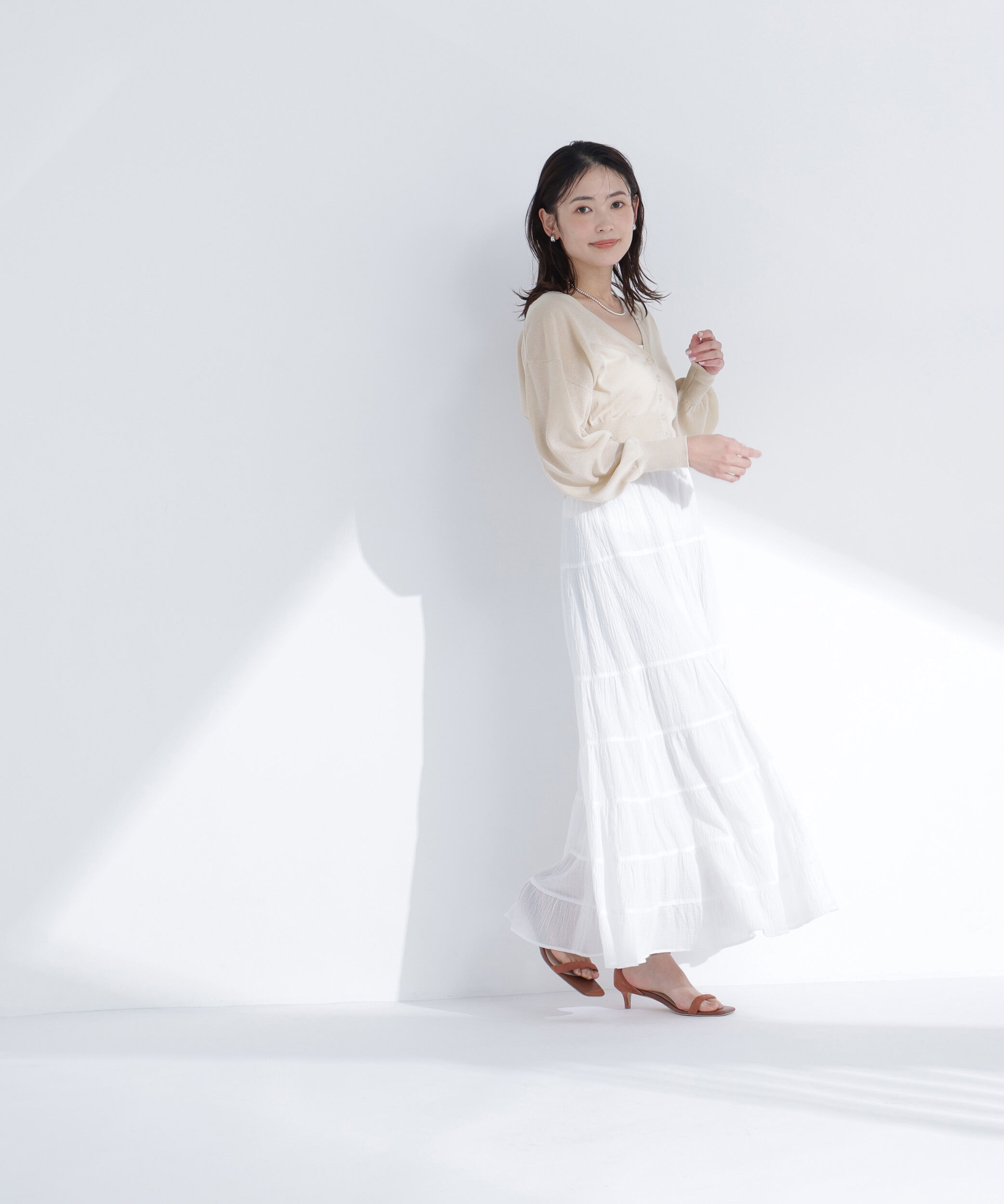  「さらりと、涼しげ麻混カーディガン」|ニット・セーター|