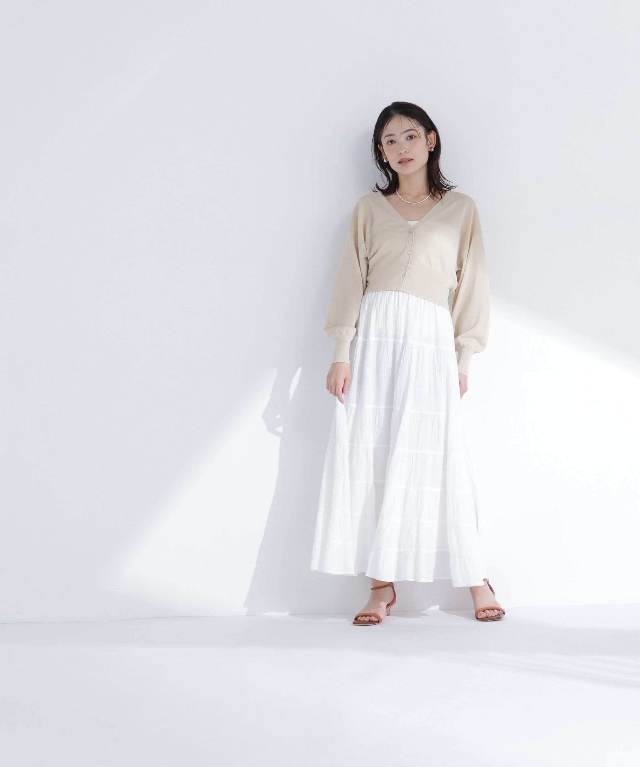  「さらりと、涼しげ麻混カーディガン」|ニット・セーター|