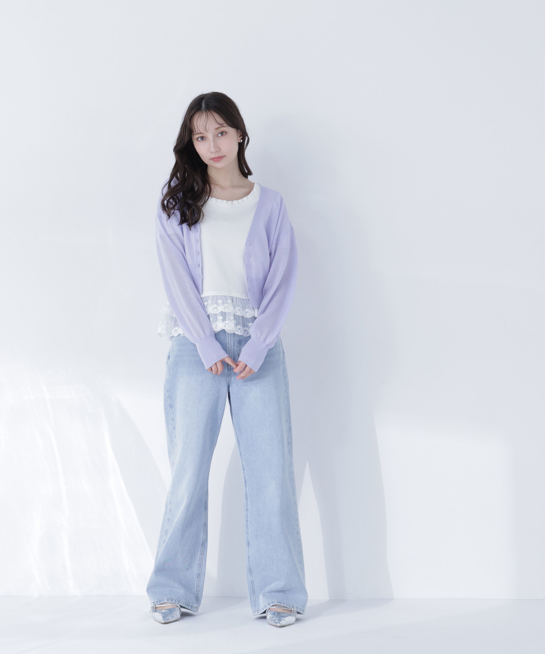  「さらりと、涼しげ麻混カーディガン」|ニット・セーター|