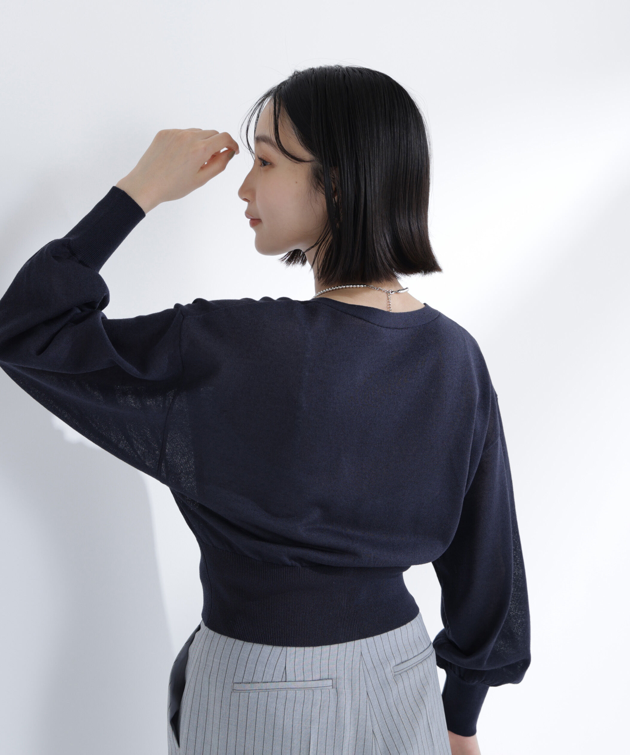  「さらりと、涼しげ麻混カーディガン」|ニット・セーター|