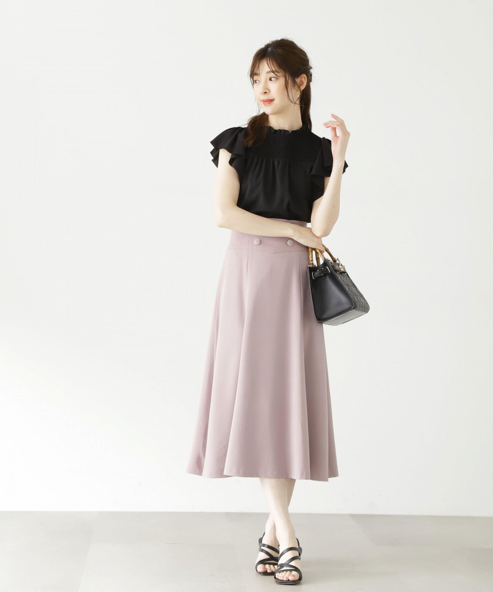PROPORTION BODY DRESSING「ハイウエストフレアスカート」|スカート|