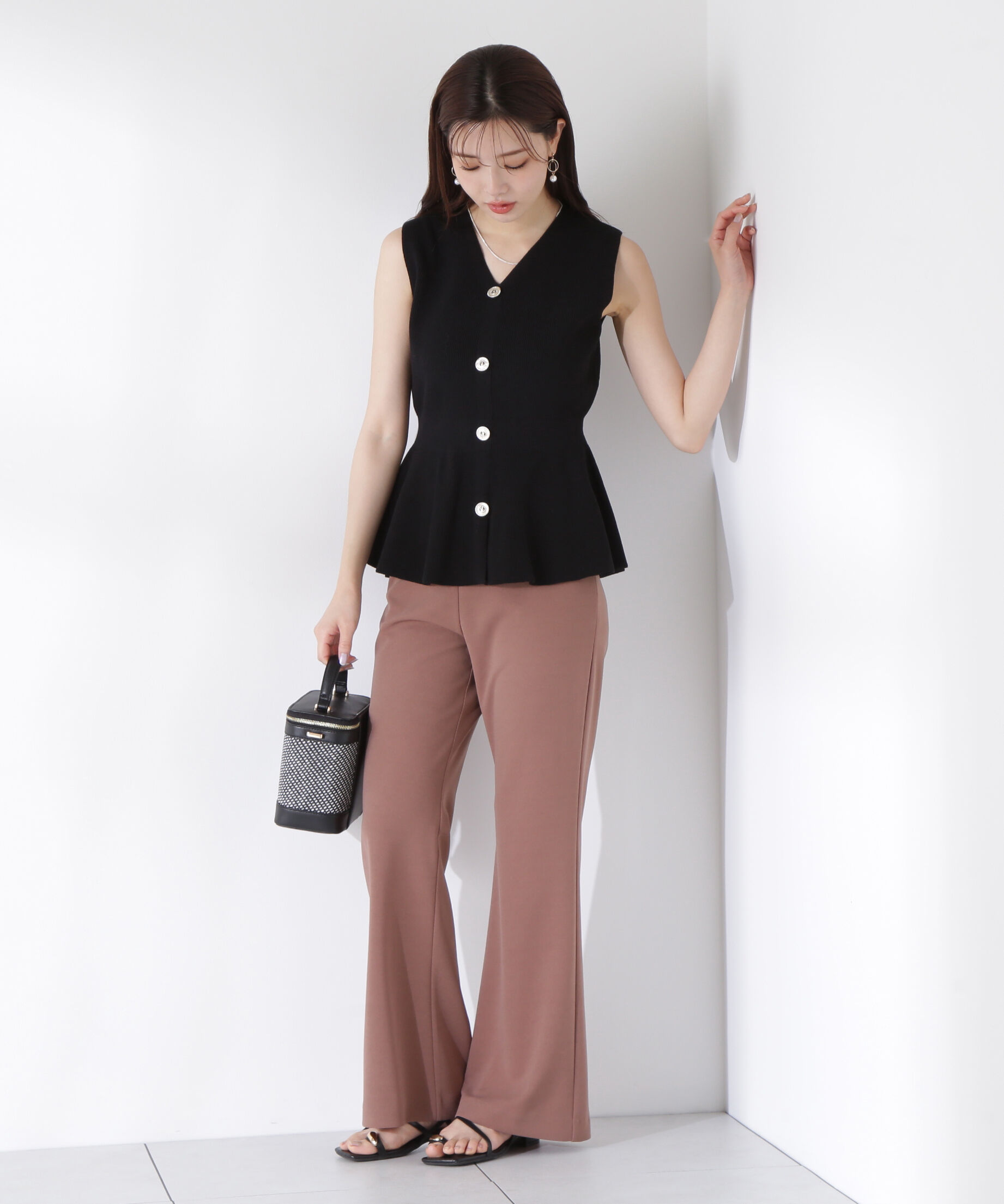 PROPORTION BODY DRESSING「畦ペプラムプルオーバー」|ニット・セーター|