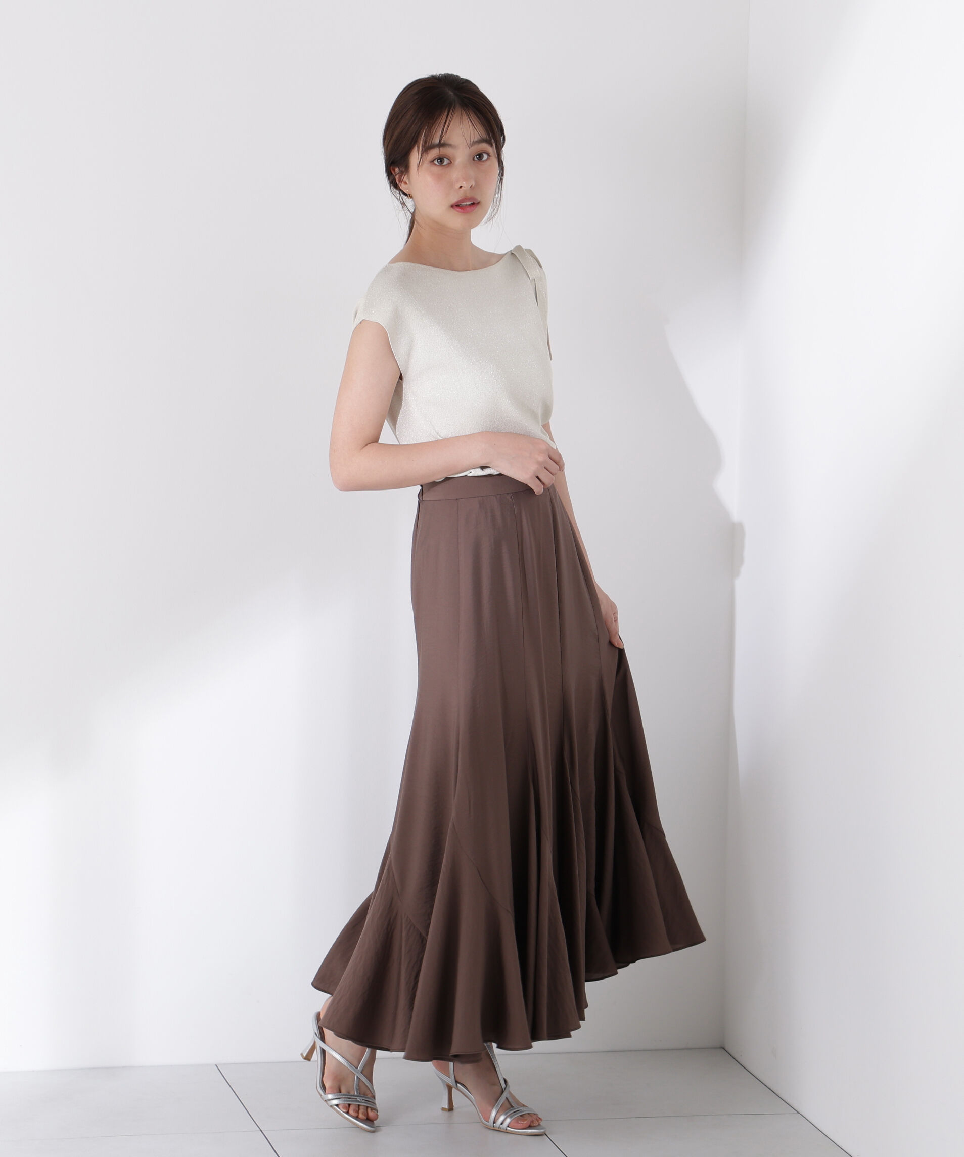 PROPORTION BODY DRESSING「肩リボンアシメニット」|ニット・セーター|
