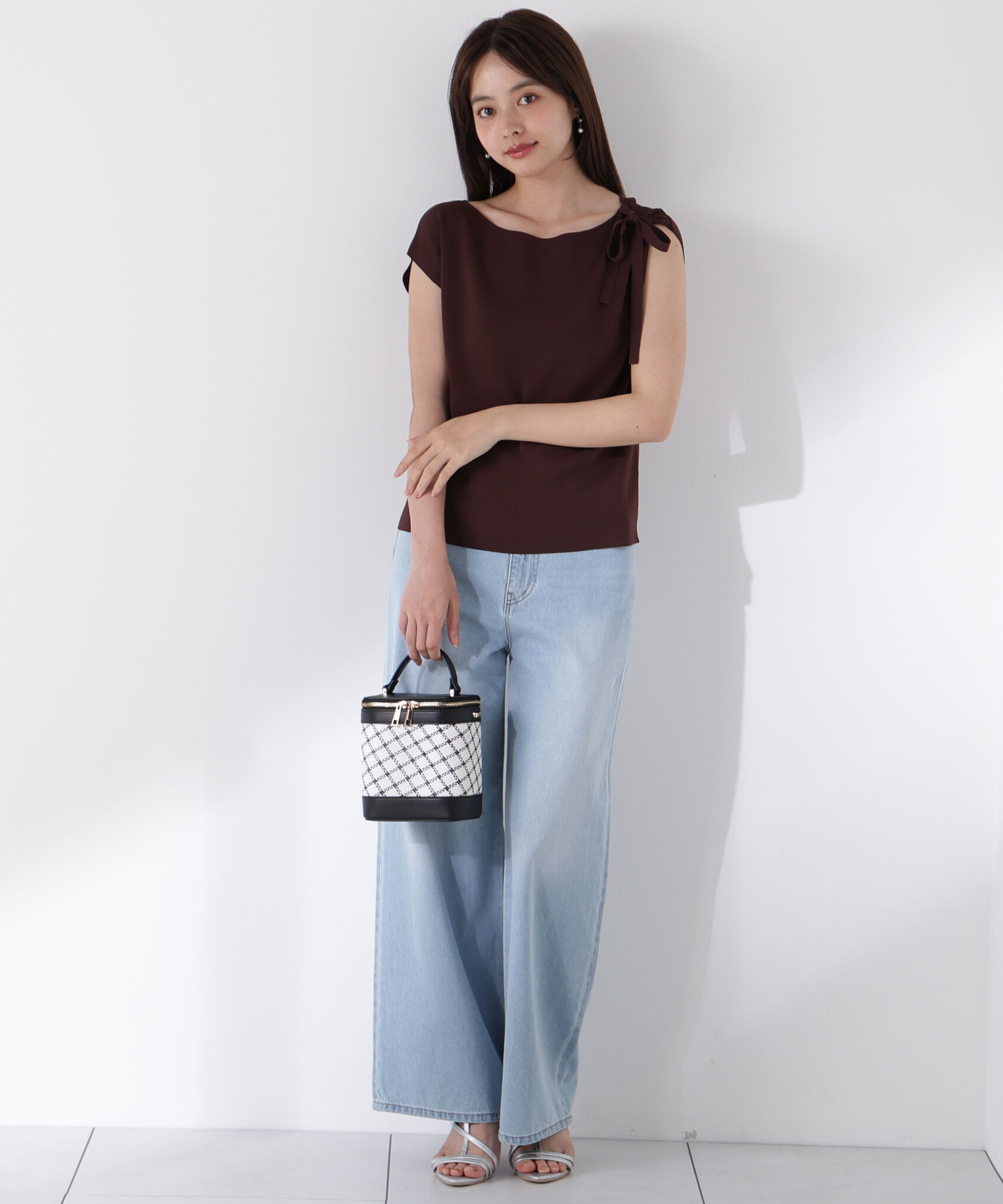 PROPORTION BODY DRESSING「肩リボンアシメニット」|ニット・セーター|