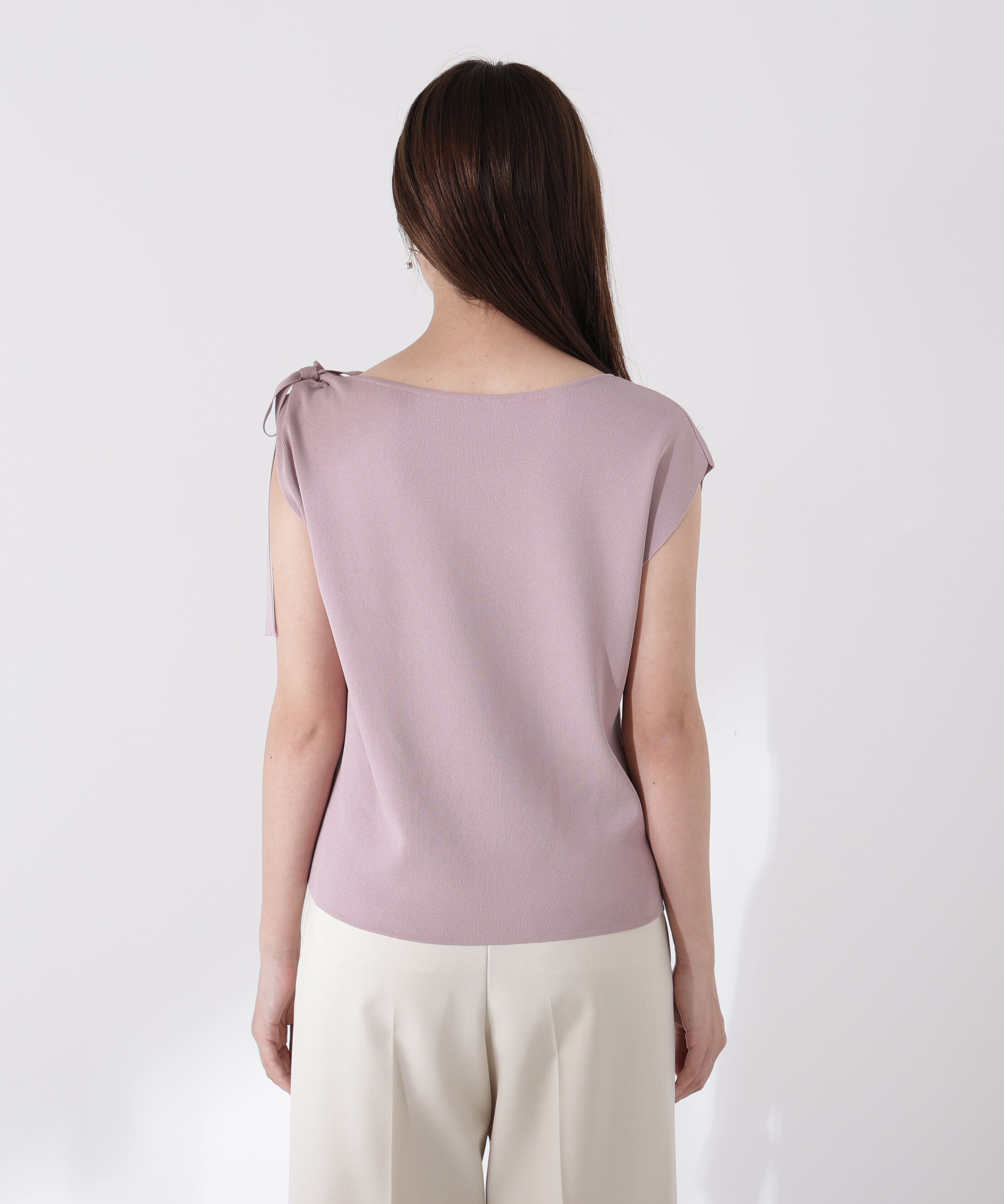 PROPORTION BODY DRESSING「肩リボンアシメニット」|ニット・セーター|
