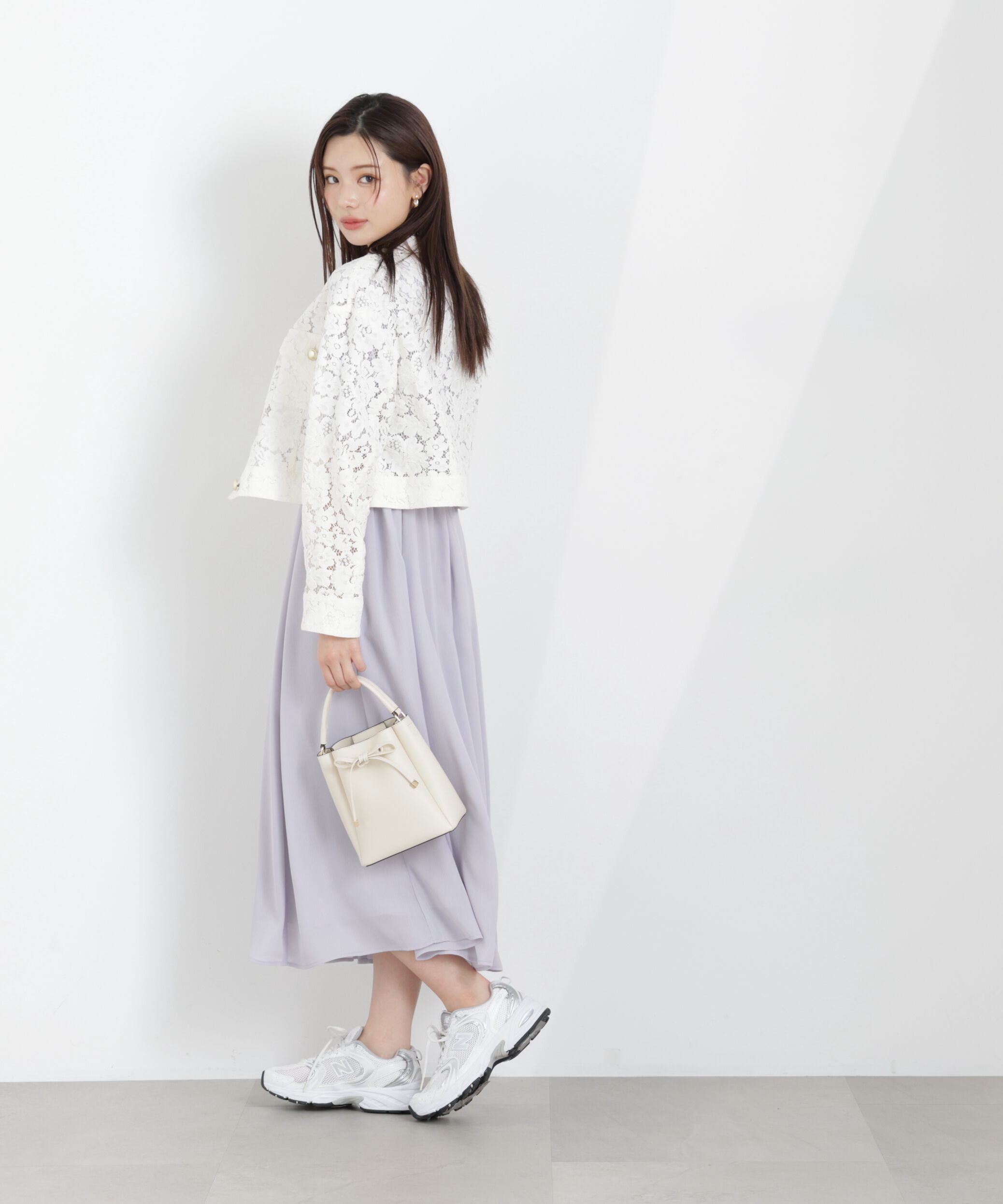 PROPORTION BODY DRESSING「シフォン楊柳ギャザーワンピース　26SS」|ワンピース|