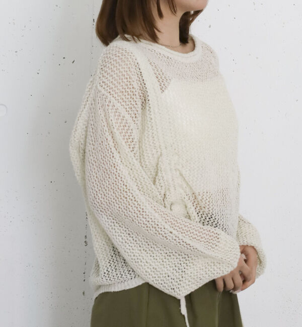 archives「ラメメッシュドロストニットプルオーバー」|ニット・セーター|