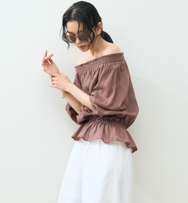 Doux archives「ラミー２ＷＡＹオフショルブラウス」|シャツ・ブラウス|
