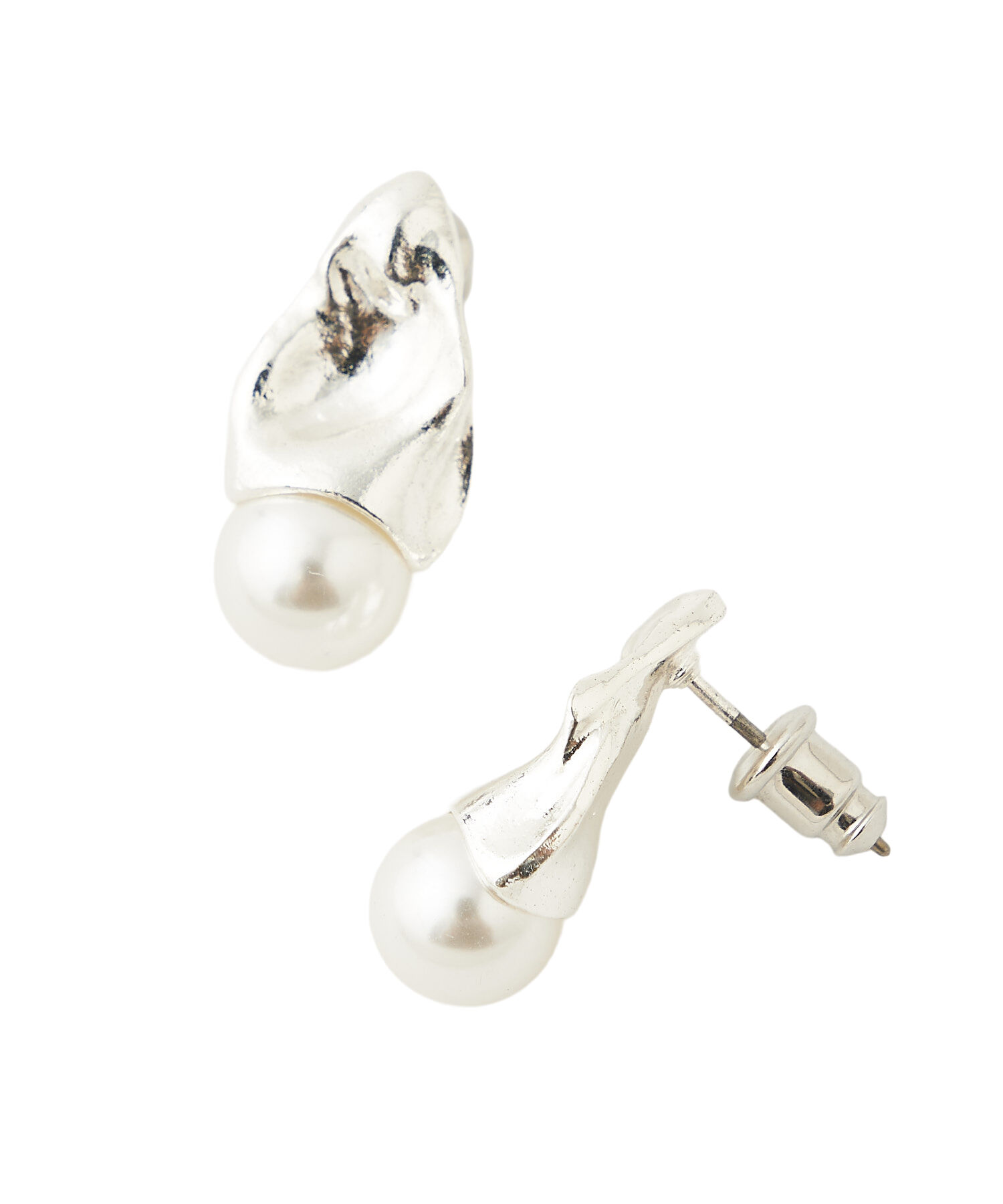 COCO DEAL「Oyster シェルパールドロップピアス」|ピアス|シルバー