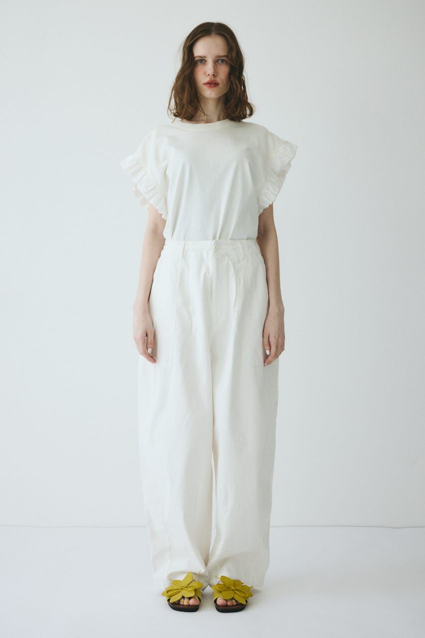 HeRIN.CYE「Round form baker pants」|その他|WHT