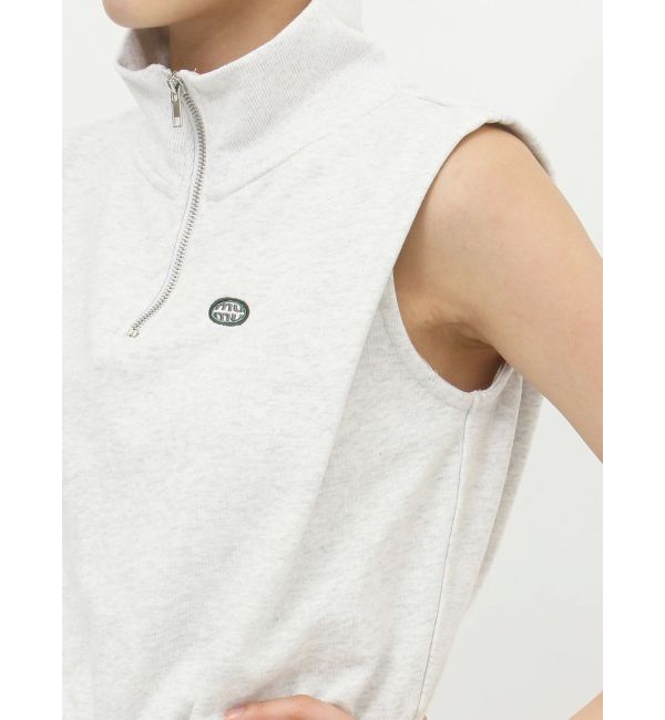 MURUA「クロップトハーフジップスウェット」|Tシャツ・カットソー|