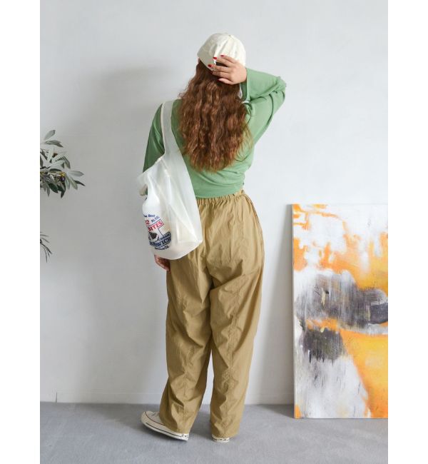 Ungrid「ナイロン混ボリュームラフパンツ」|その他|