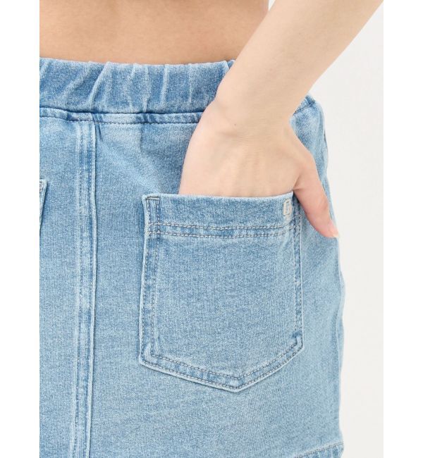 GYDA「bijouカットデニムミニスカートライクショートパンツ」|スカート|