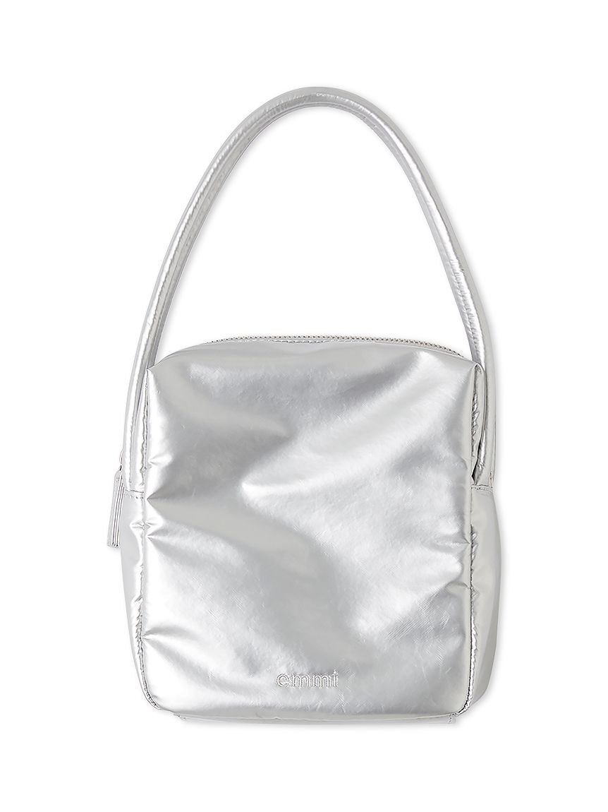 emmi atelier「eco ナイロンスクエアバッグ」|ハンドバッグ|SLV