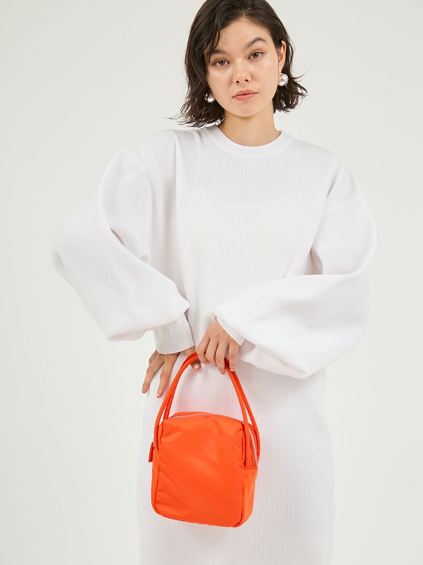 emmi atelier「eco ナイロンスクエアバッグ」|ハンドバッグ|