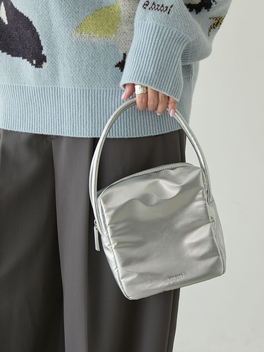 emmi atelier「eco ナイロンスクエアバッグ」|ハンドバッグ|